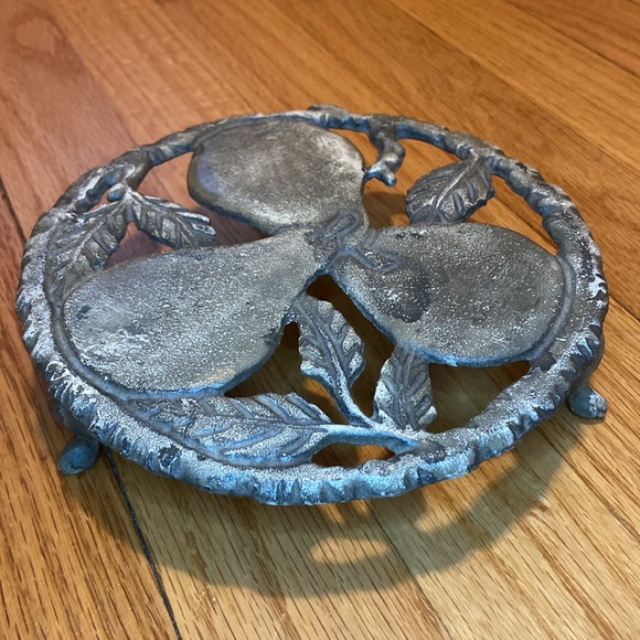 🍐 Vintage brass pear trivet - Picture 2 of 9